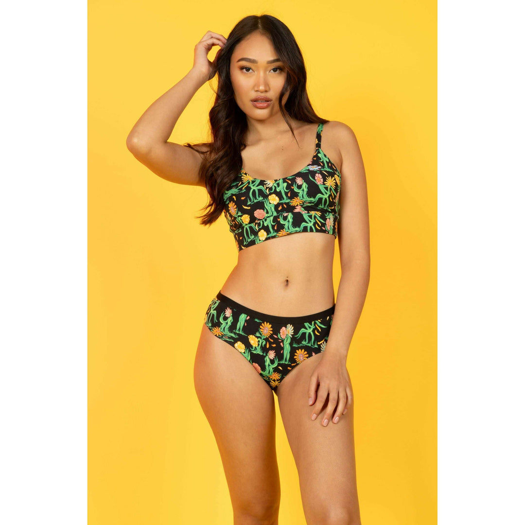 The Garden Of Breedin | Flower Print Cheeky Underwear