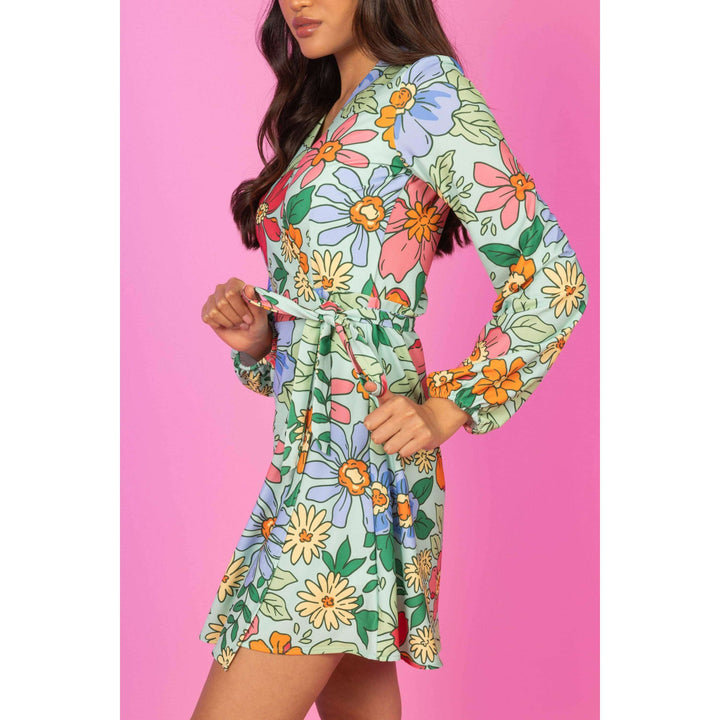 The Garden Party | Floral Derby Wrap Dress