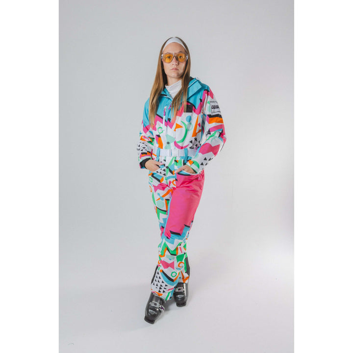 The Geodisiac | Retro Neon Curved Fit Women's One Piece Ski Suit