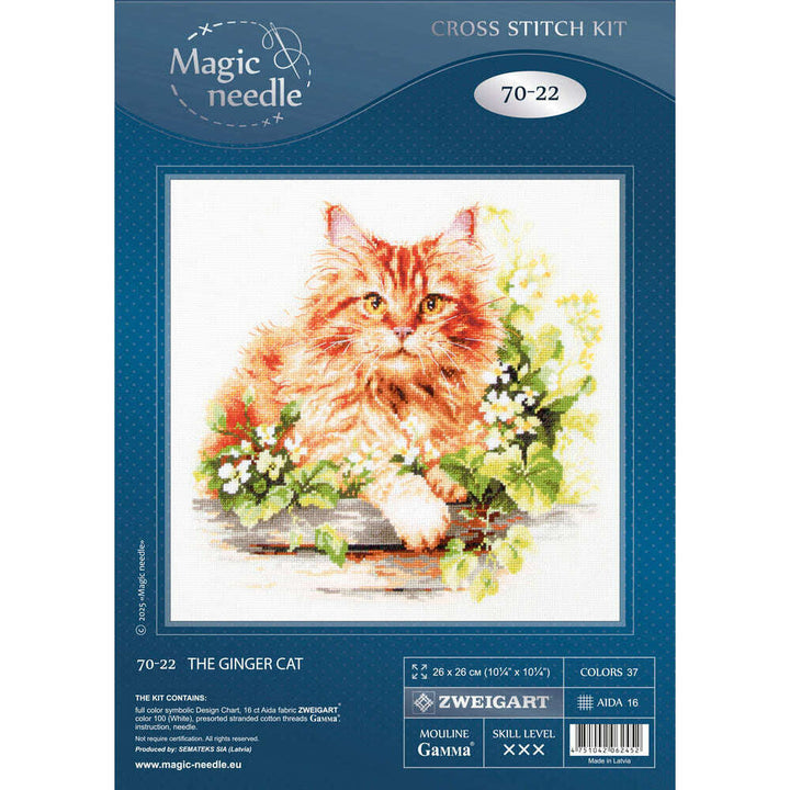 The Ginger Cat 70-22 Counted Cross-Stitch Kit