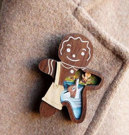 The Gingerbread Man Brooch by LaliBlue - Quirks!