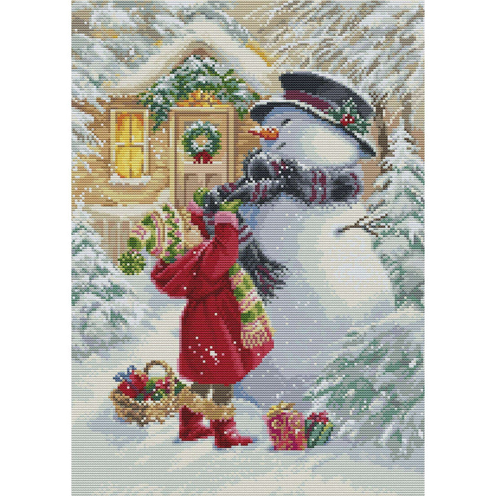 The Girl With G BU5018L Counted Cross-Stitch Kit