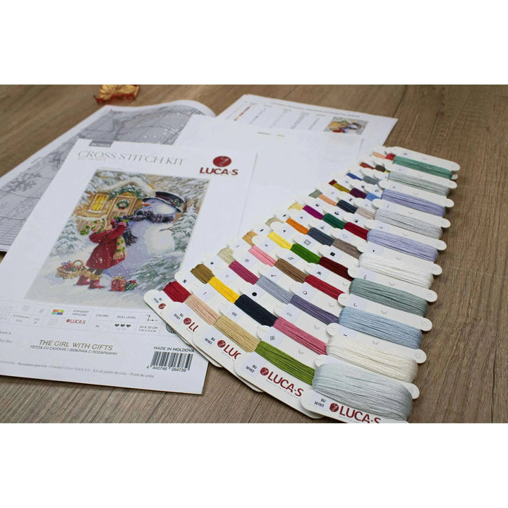 The Girl With G BU5018L Counted Cross-Stitch Kit