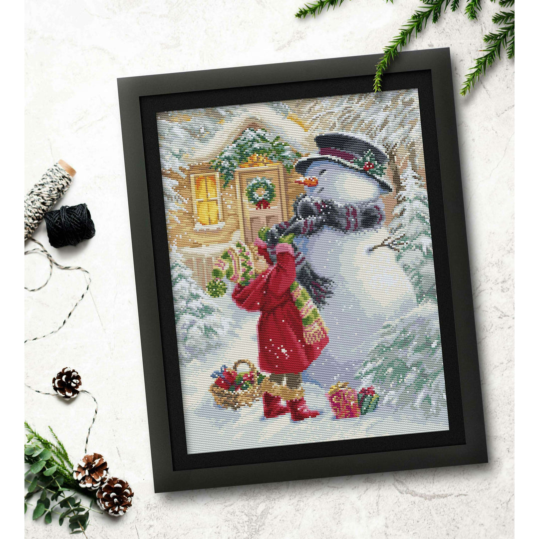 The Girl With G BU5018L Counted Cross-Stitch Kit