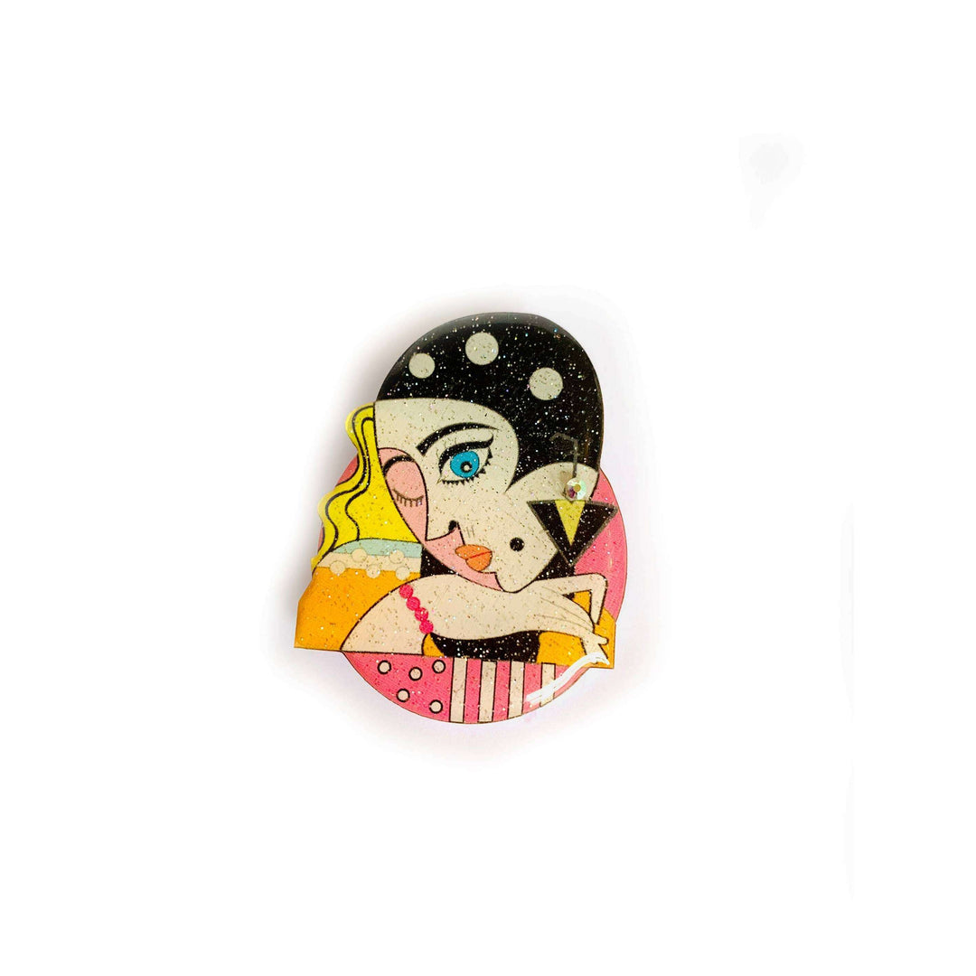 The Glamour Girl Brooch by Rosie Rose Parker