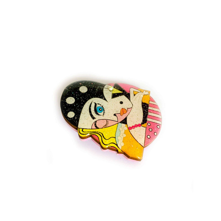 The Glamour Girl Brooch by Rosie Rose Parker