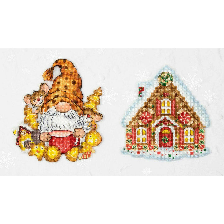 The Gnom & The House JK036L Counted Cross-Stitch Kit