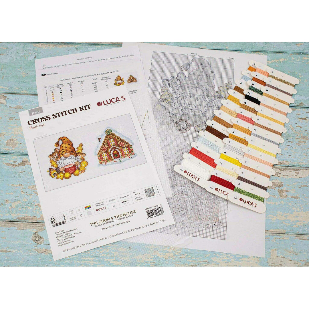 The Gnom & The House JK036L Counted Cross-Stitch Kit