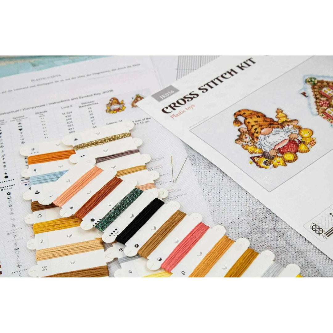 The Gnom & The House JK036L Counted Cross-Stitch Kit