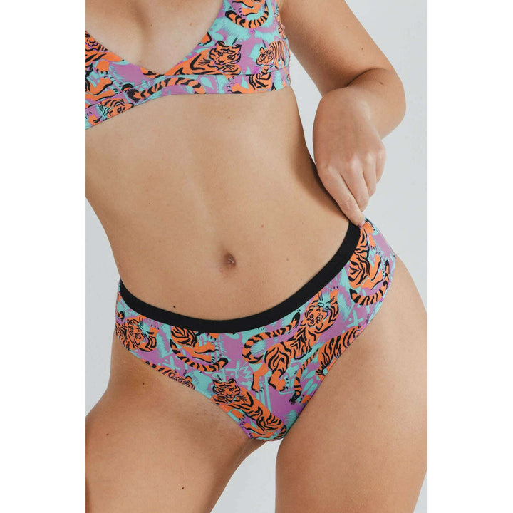 The Go Get 'Em | Abstract Tigers Cheeky Underwear