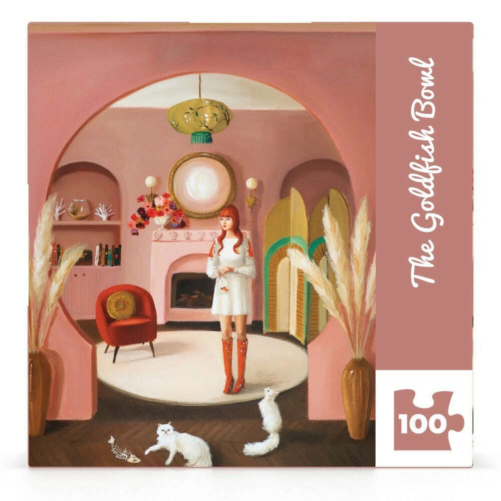 The Goldfish Bowl Mini Puzzle Featuring Artwork of Janet Hill