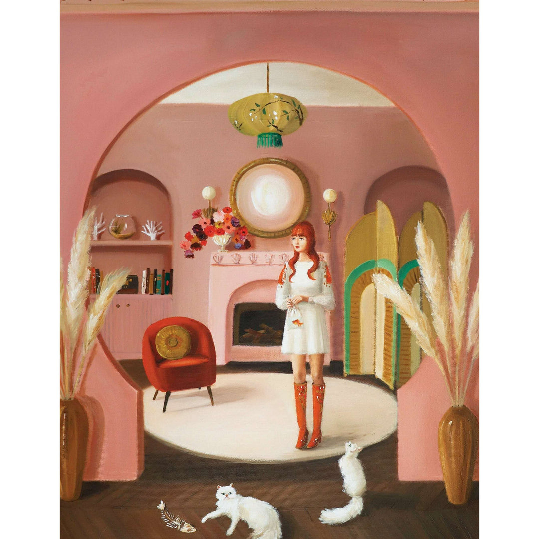 The Goldfish Bowl Mini Puzzle Featuring Artwork of Janet Hill