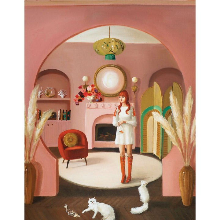The Goldfish Bowl Mini Puzzle Featuring Artwork of Janet Hill