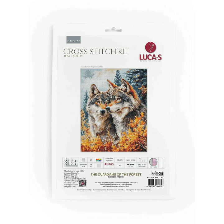The Guardians of the Forest BM3022L Counted Cross-Stitch Kit