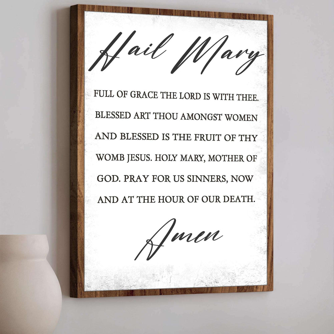 The Hail Mary Faith Sign