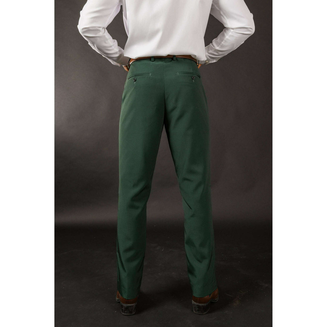 The Holiday Ham | Dark Green Holiday Placement Suit Pants