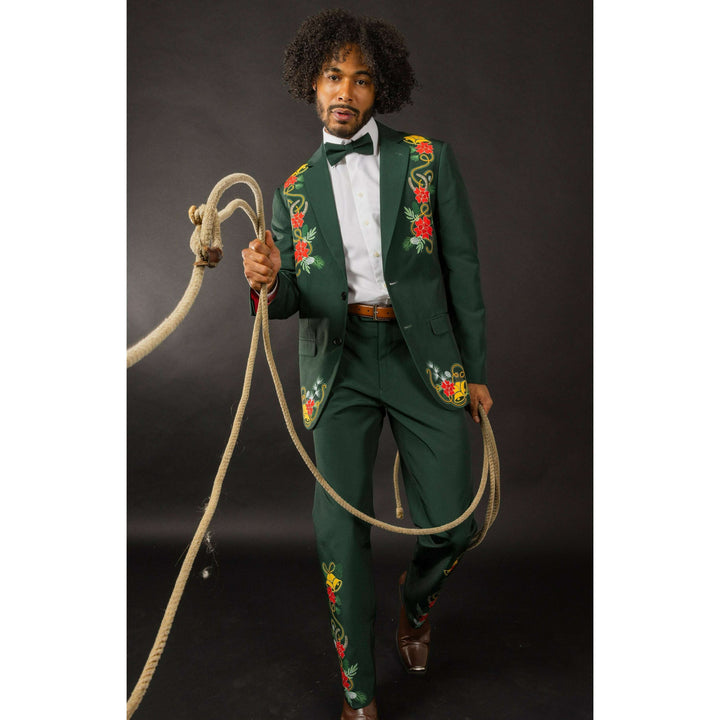 The Holiday Ham | Dark Green Holiday Placement Suit
