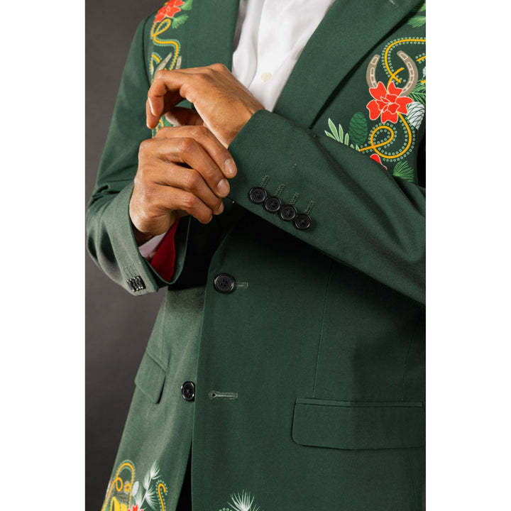 The Holiday Ham | Dark Green Holiday Placement Suit