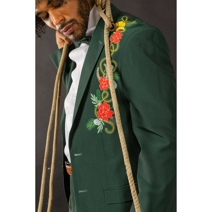 The Holiday Ham | Dark Green Holiday Placement Suit