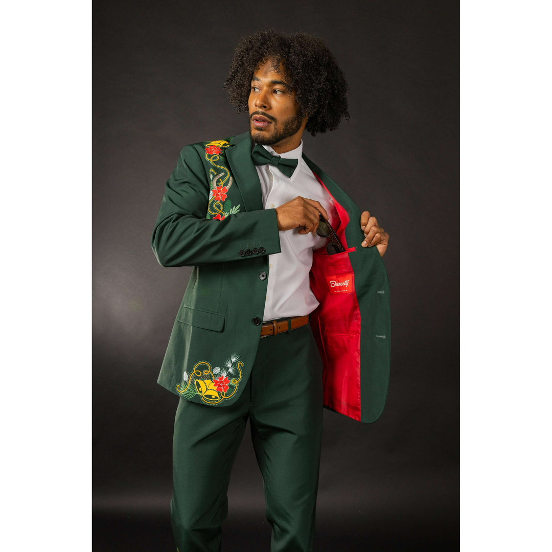 The Holiday Ham | Dark Green Holiday Placement Suit