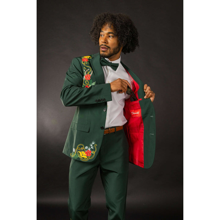The Holiday Ham | Dark Green Holiday Placement Suit
