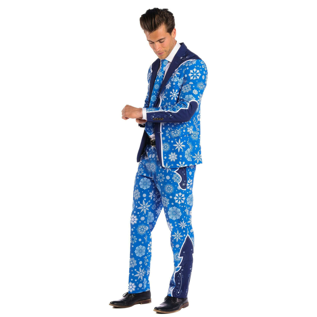The Ice Never Melts | Blue Snowflake Christmas Suit