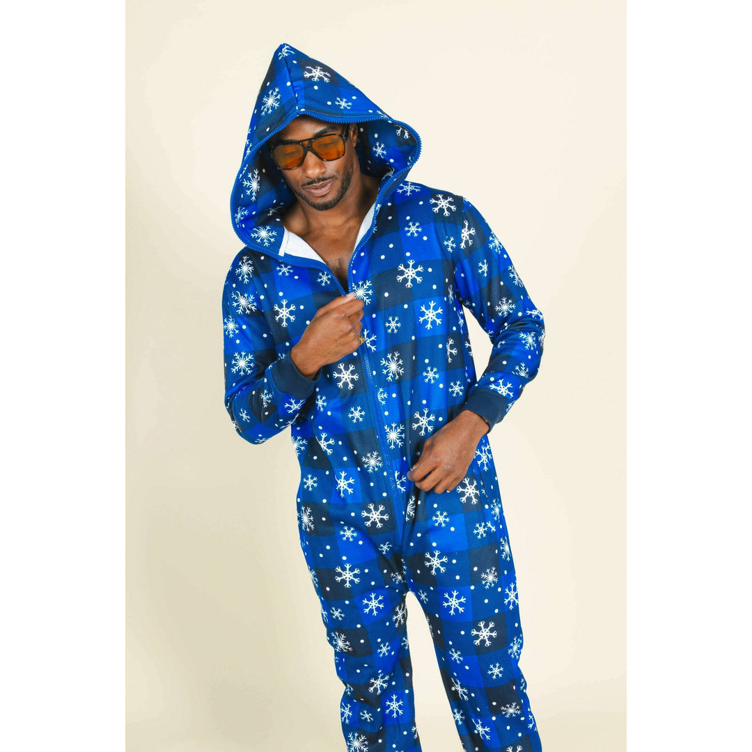 The In A Flurry | Snowflake Buffalo Check Onesie