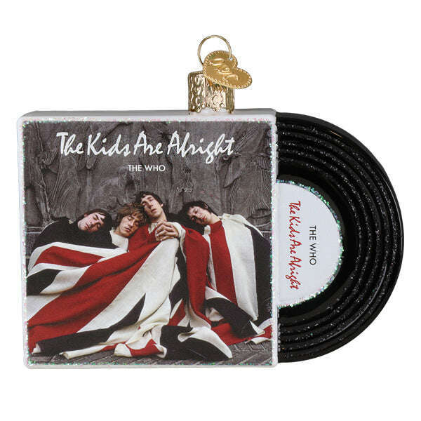 Old World Christmas The Kids Are Alright Album Blown Glass Ornament