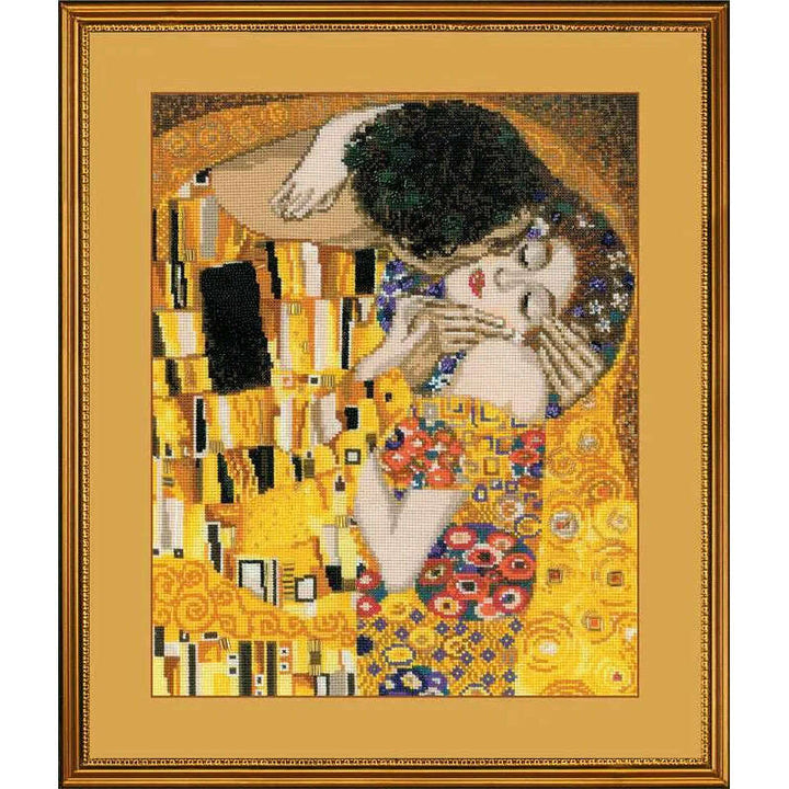 The Kiss after G. Klimt's Painting R1170 Counted Cross Stitch Kit