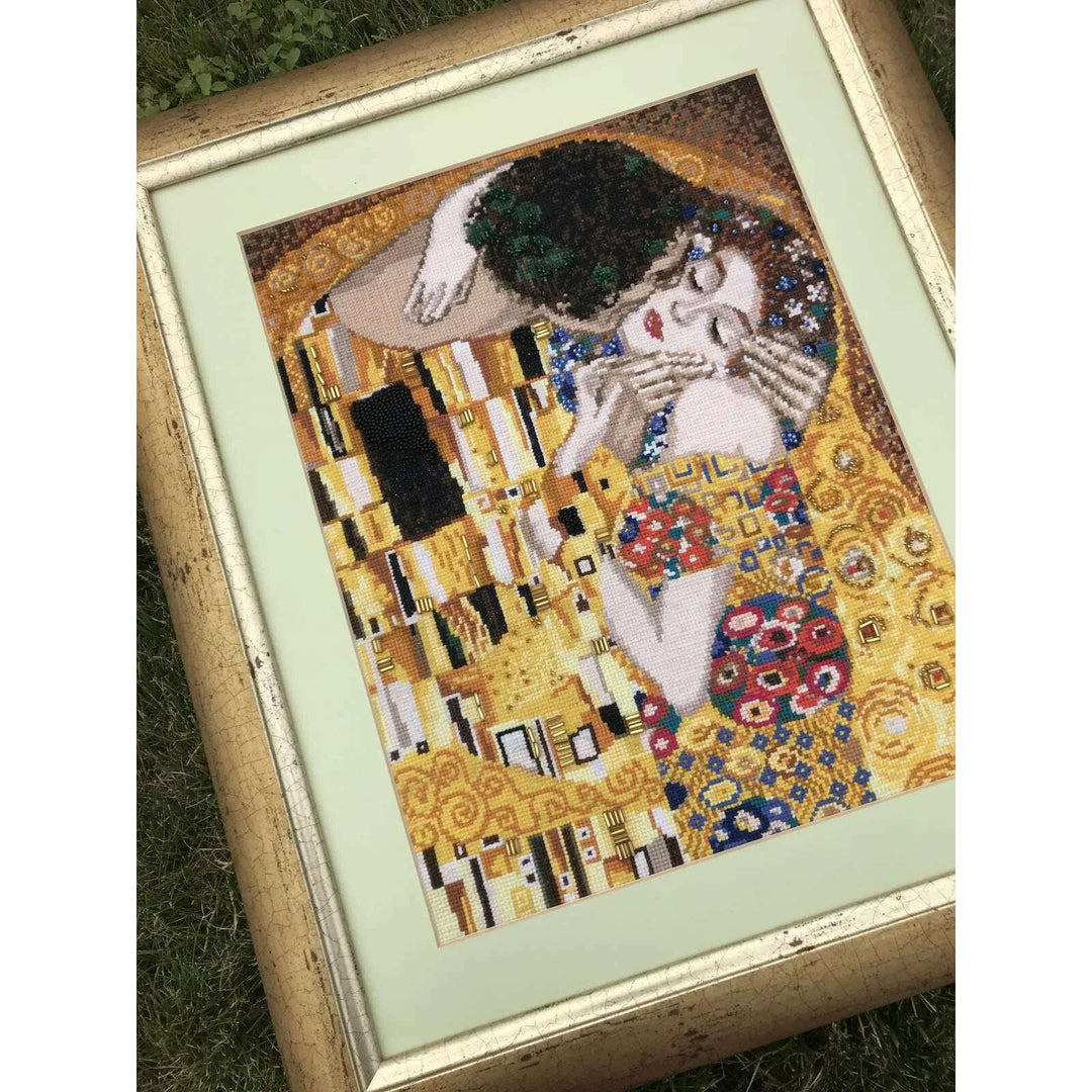 The Kiss after G. Klimt's Painting R1170 Counted Cross Stitch Kit