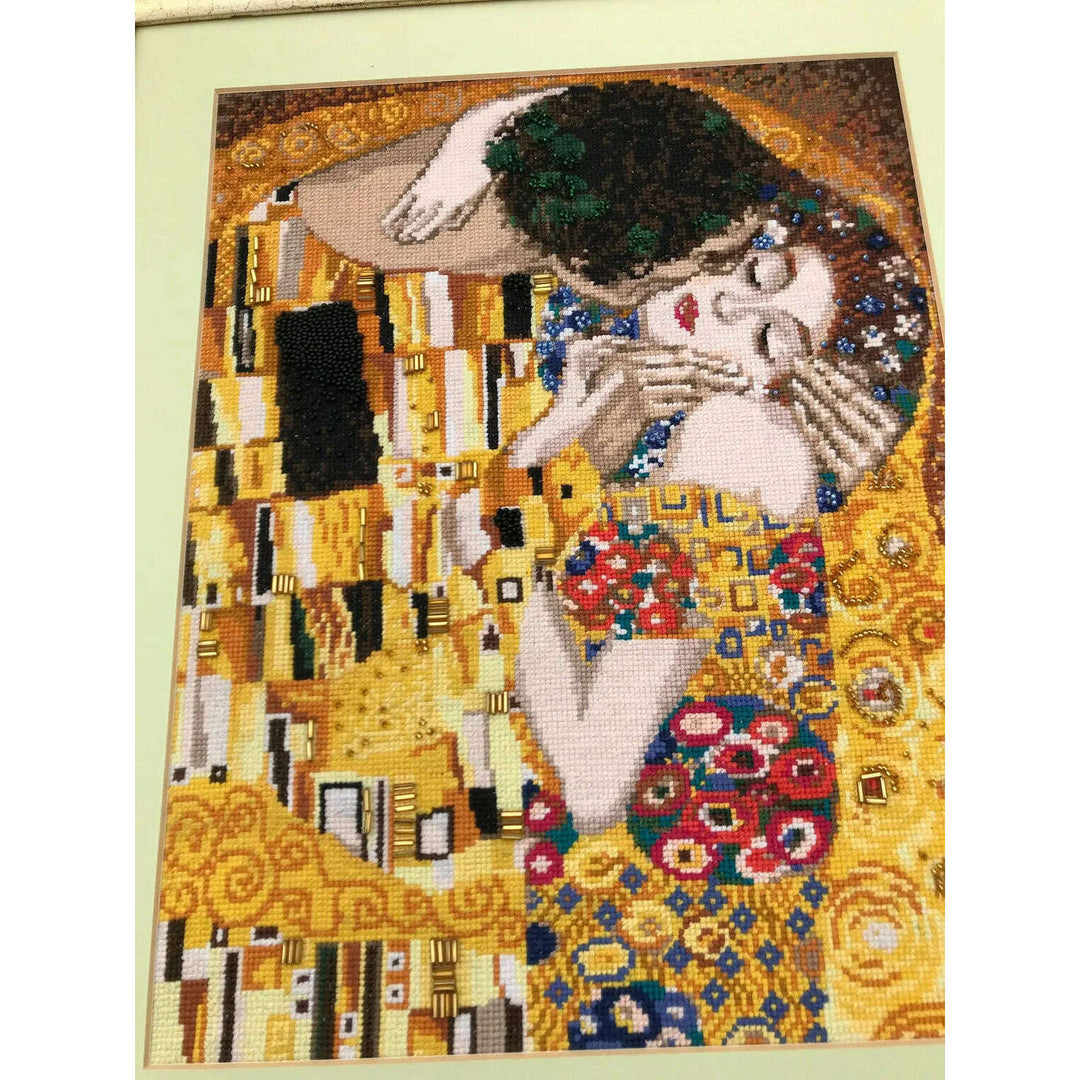 The Kiss after G. Klimt's Painting R1170 Counted Cross Stitch Kit