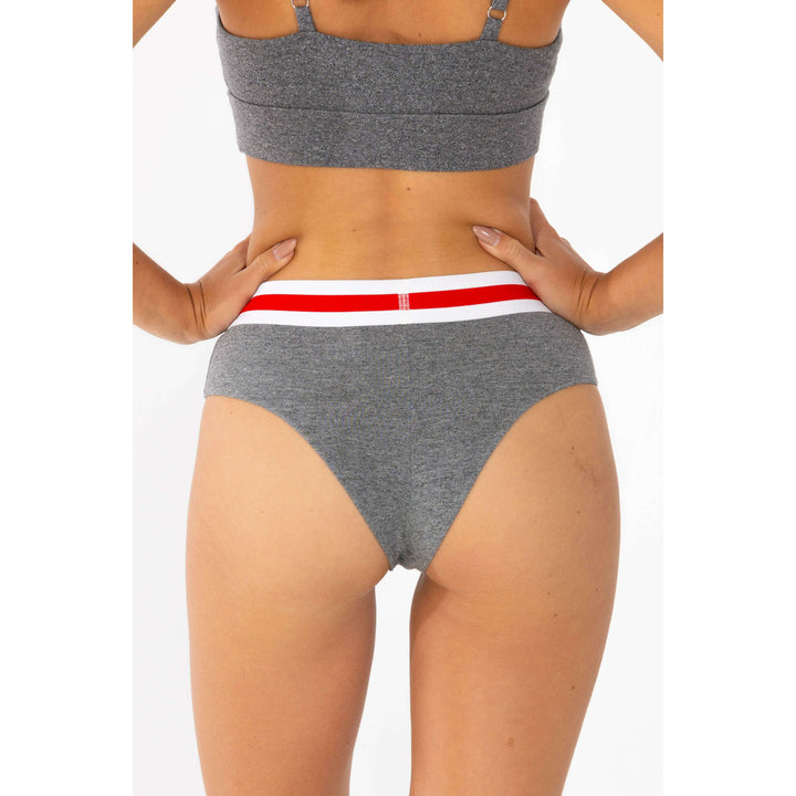 The Koala Camo | Dark Heather Grey Cheeky Underwear with Waistband