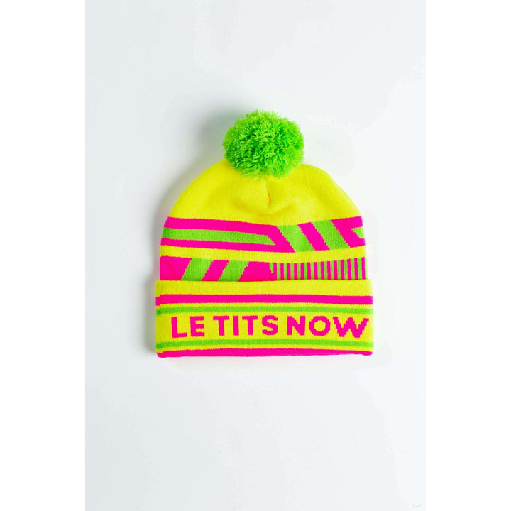 The Le Tits Now | Yellow Retro Ski Beanie