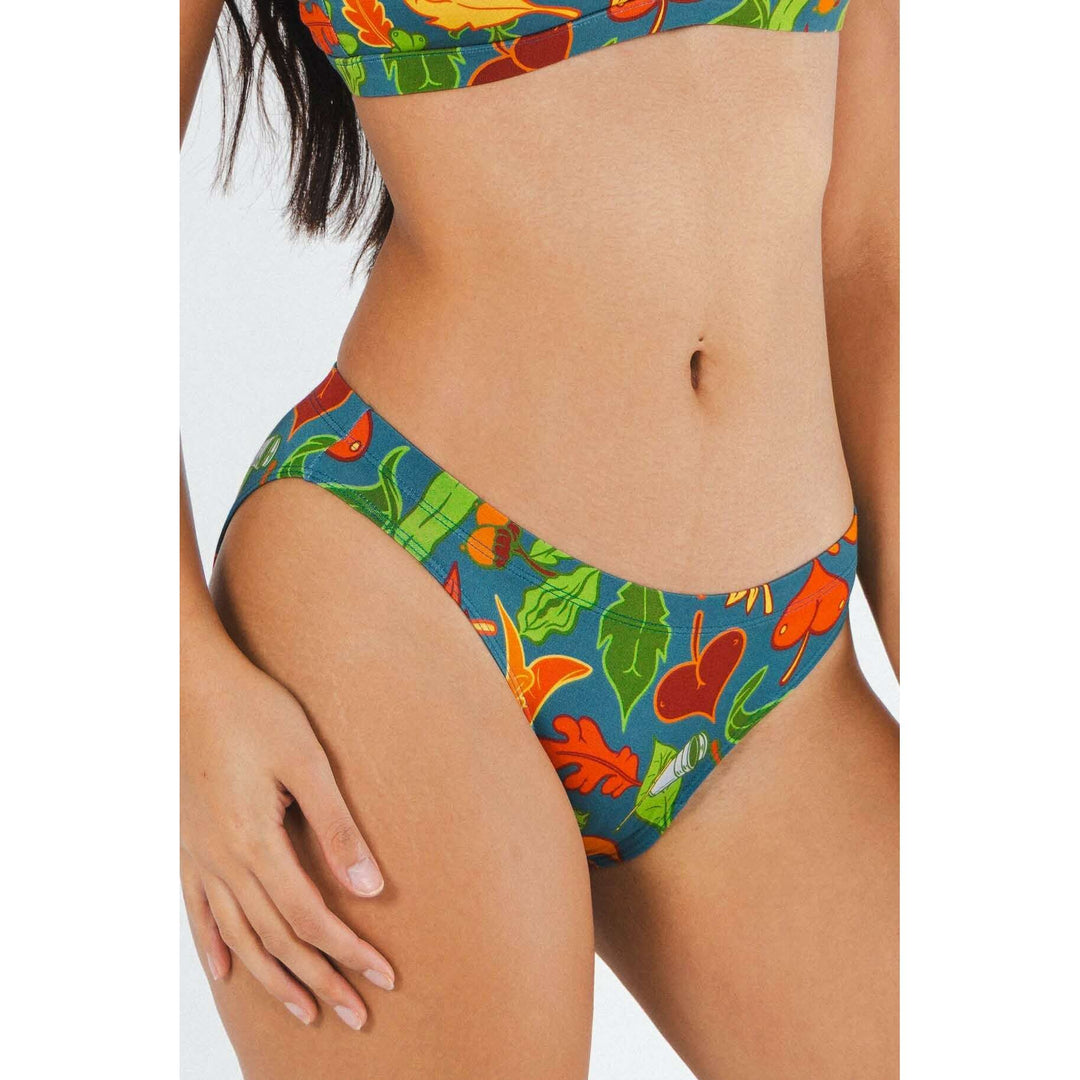The Leaf Peeps | Naughty Leaves Modal Bikini Underwear