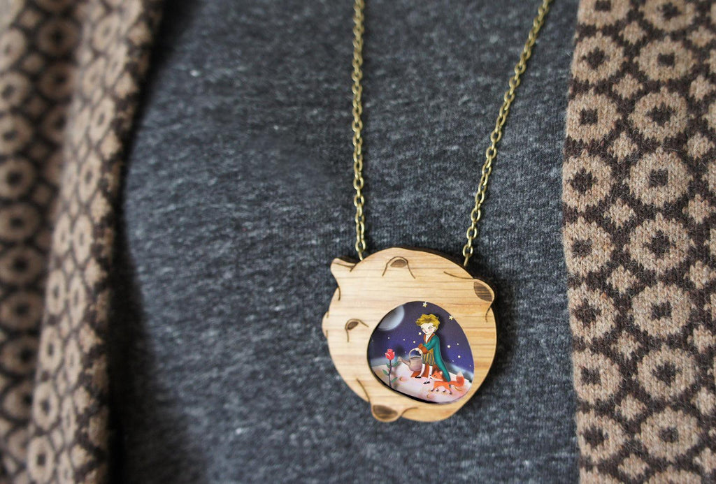 The Little Prince and His World Necklace by Laliblue - Quirks!