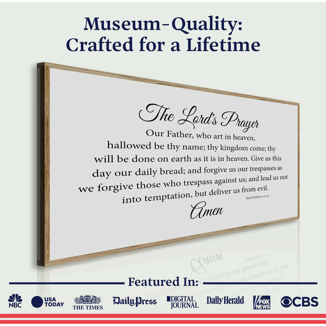 The Lord's Prayer Faith Sign