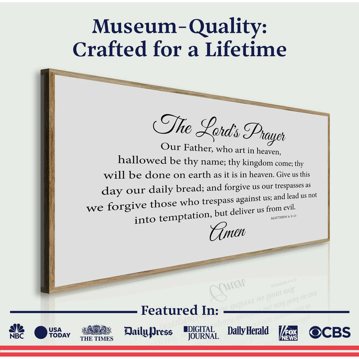The Lord's Prayer Faith Sign