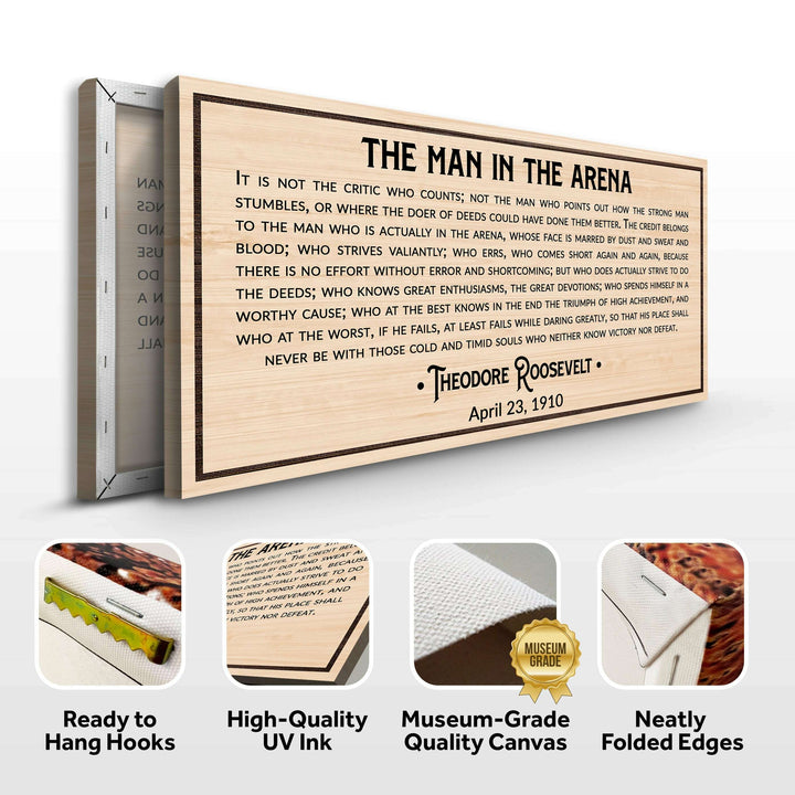 The Man In The Arena Sign IV