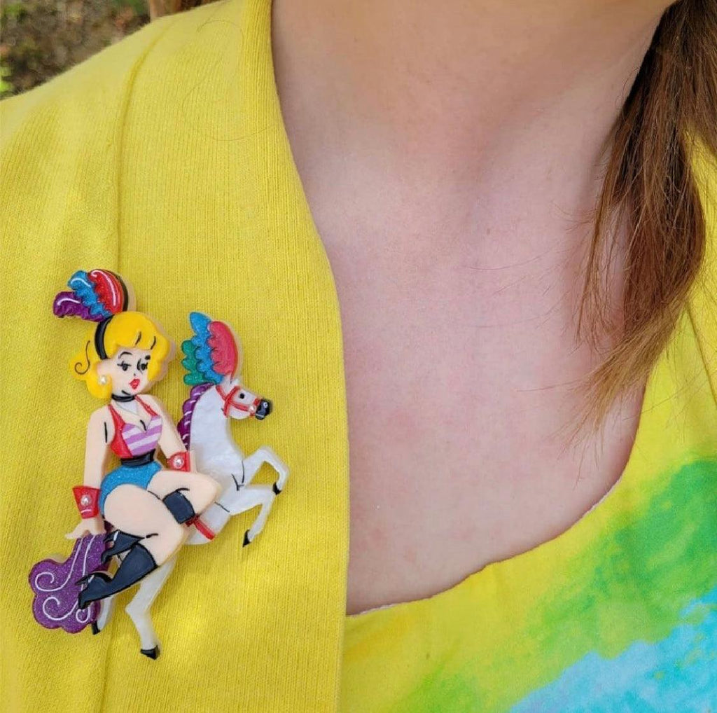 The Mane Event Circus Brooch by Lipstick & Chrome - Quirks!