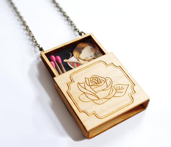 The Matchbox Girl Necklace by Laliblue - Quirks!