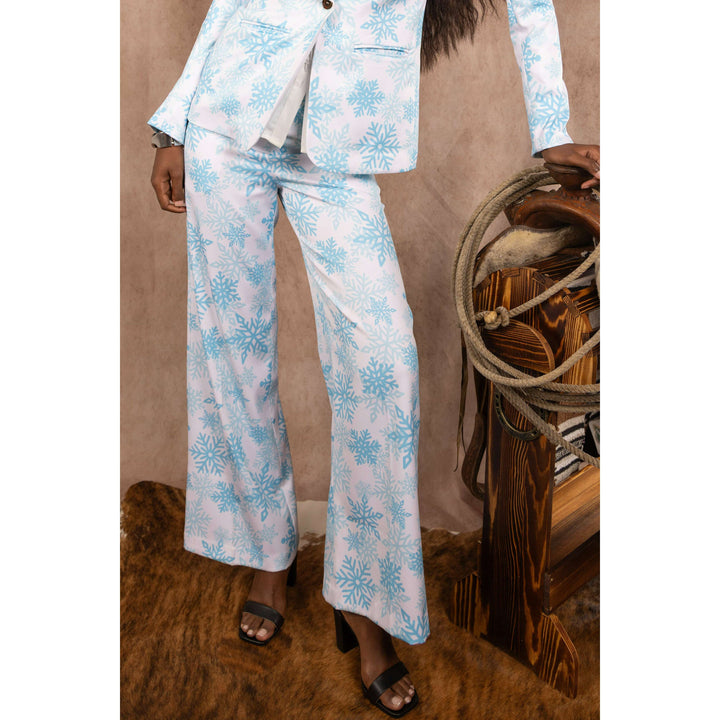 The Millennial Snowflake | Christmas Snowflake Women's Suit Pants