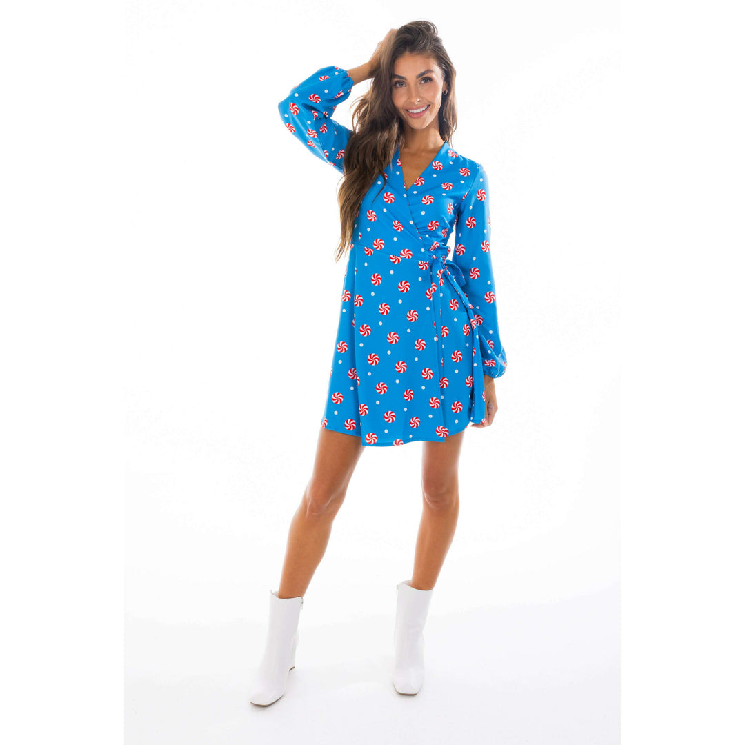 The Mint Condition | Holiday Peppermint Wrap Dress