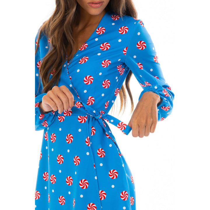 The Mint Condition | Holiday Peppermint Wrap Dress