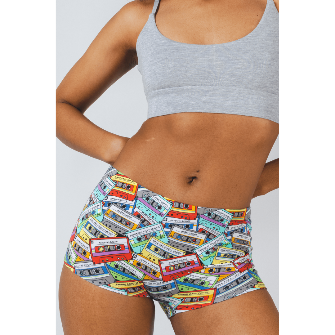 The Mixtape | Cassette Tapes Modal Boyshort Underwear