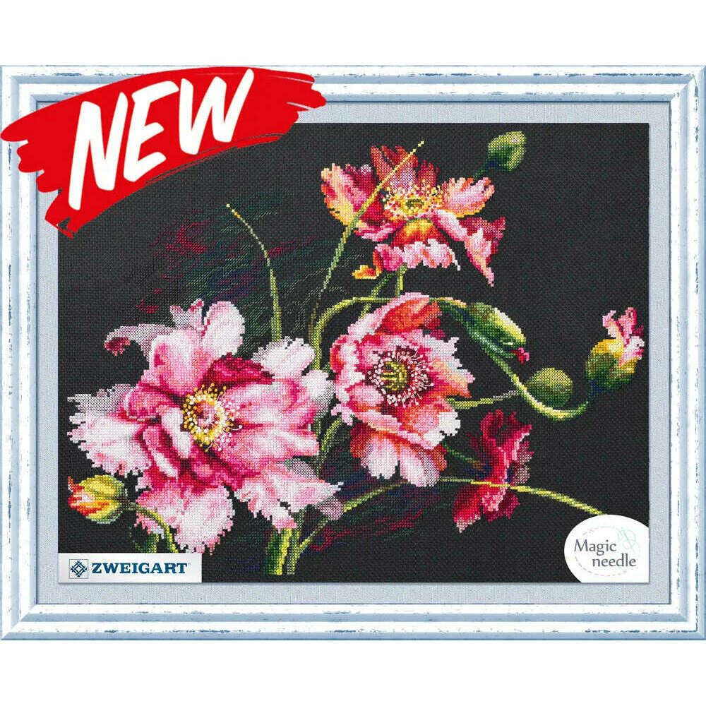 The Mystery of Poppies 210-192 Counted Cross-Stitch Kit