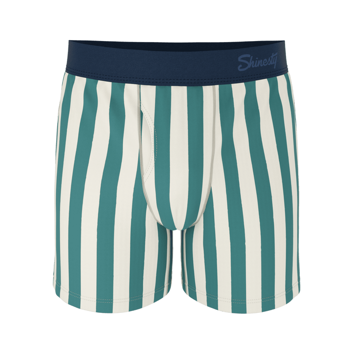 The Nantucket | Green Dock Stripe Boxers