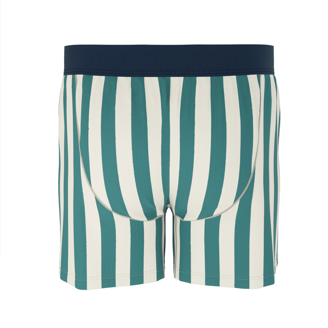 The Nantucket | Green Dock Stripe Boxers