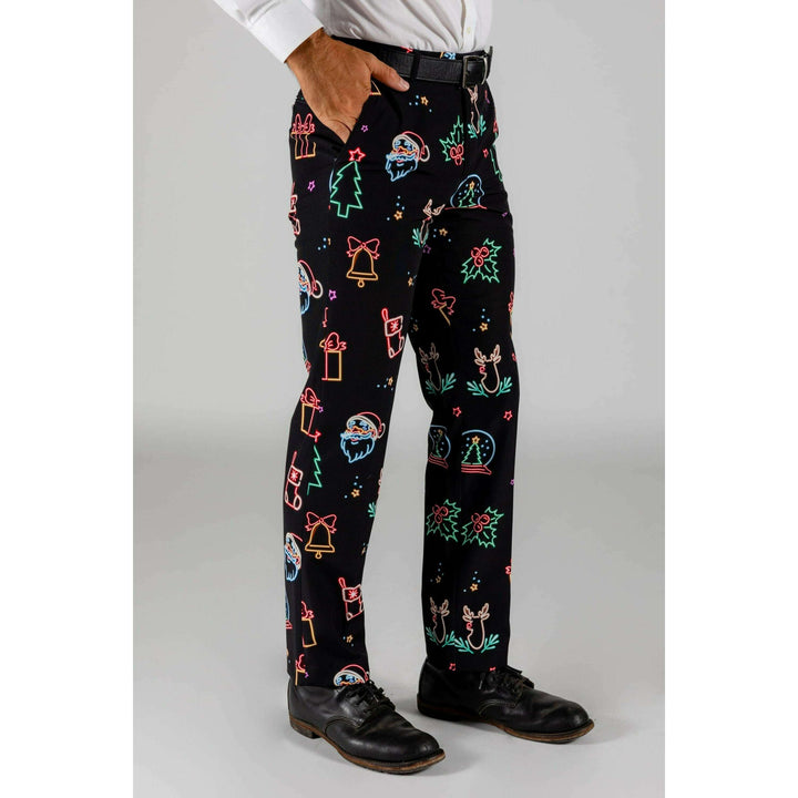 The Naughty Neon Noel | Neon Lights Christmas Pants