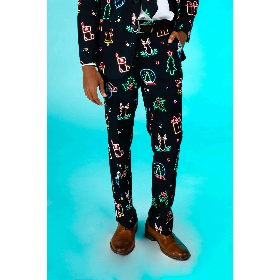 The Naughty Neon Noel | Neon Lights Christmas Pants