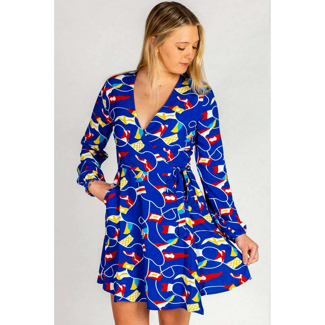 The Nauti Buoy | Nautical Wrap Dress